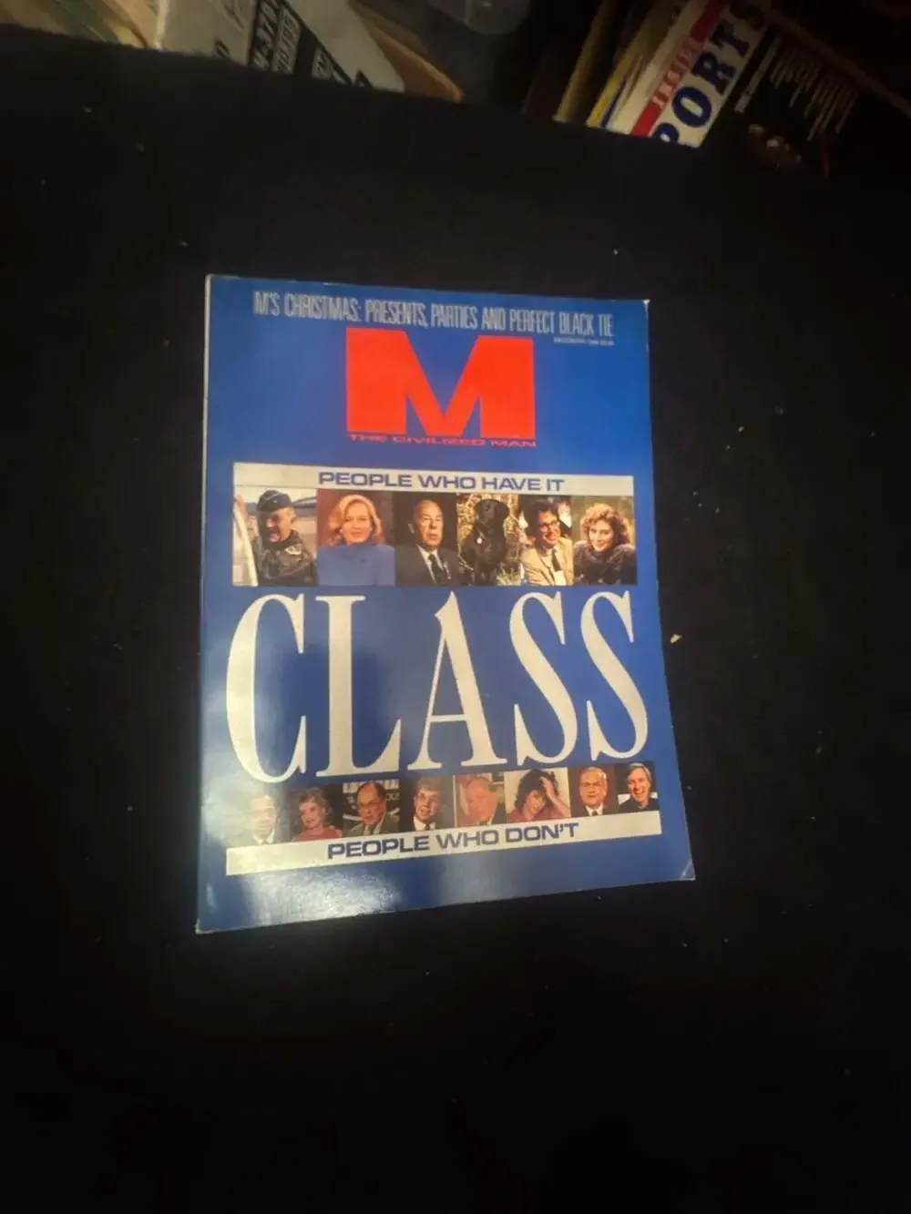 M The Civilized Man Magazine December 1986 Class Issue